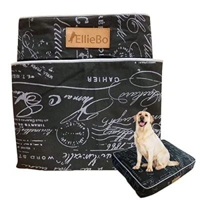 Image of Ellie Bo XXL Dog Bed Cover for 48 inch Cage/Crate Black Voyager Style