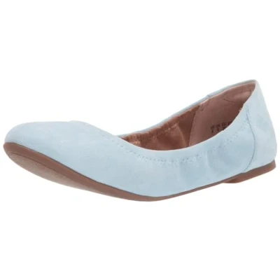 Image of Amazon Essentials Women&#039;s Belice Ballet Flat, Light Blue, 13 UK