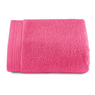 Image of RIZO Top Towel Set of 1 Shower Bath Towels 100% Combed Cotton 600 g/m2 Measure 70 x 140 cm Strawberry