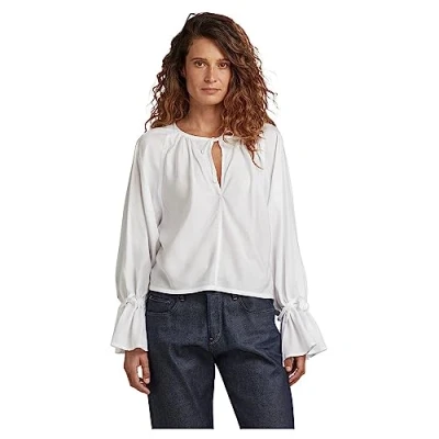 Image of G Star RAW Womens blousetop wit White viscose Size Large
