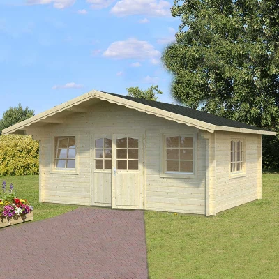 Image of Palmako Helena 5.4m x 4.2m Log Cabin Garden Building (70mm)
