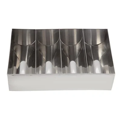 Image of Olympia Cutlery Holder Stainless Steel Storage Rack Drainer 415X255X105Mm