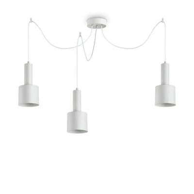 Image of Holly Indoor Ceiling Pendant Lamp 3 Lights White, E27