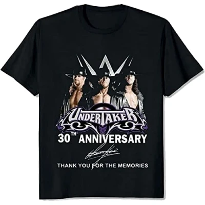 Image of The Undertaker Thank You for Memories Wrestling Fan Men T Shirt Black M