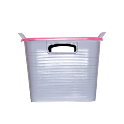 Image of Red Gorilla Stack N Store Storage Box (One Size) (Grey/Pink)