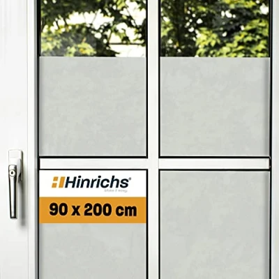 Image of Hinrichs Privacy Film for Glass Windows 90 x 200 cm Opaque Window Matt Frosted Films
