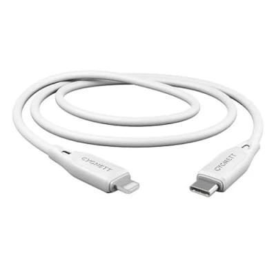 Image of Cygnett Essentials Lightning To USB C Cable White 1m