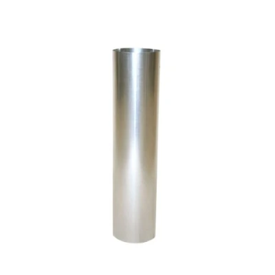 Image of Kamino Flam Ø 100 mm Hot dip Aluminised (FAL) Steel Stove Pipe, Approx. 500 Straight Length Chimney Stainless Flue Pipe for Stoves, Heat Resistant Single Wall EN 1856 2 Standard, Silver