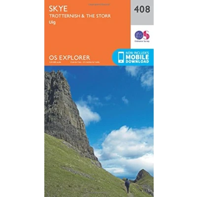 Image of Explorer 408 Skye Trotternish &amp; The Storr Map With Digital Version
