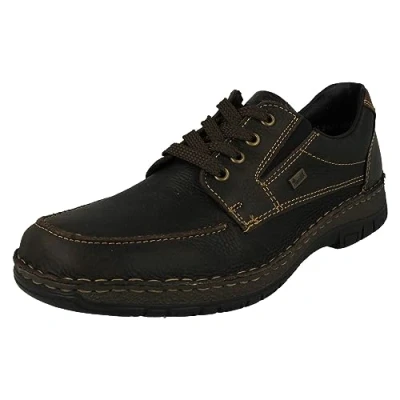 Image of Rieker 05100 Men&#039;s Water Resistant Lace up Shoes (Brown, UK_Footwear_Size_System, Adult, Men, Numeric, Medium, Numeric_7_Point_5)