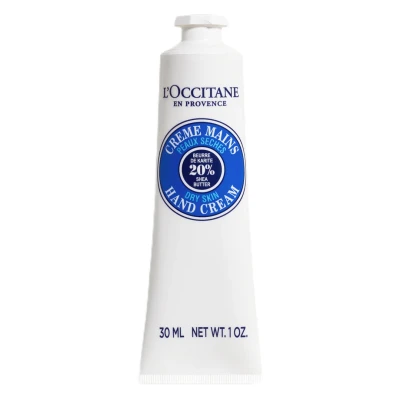 Image of L&#039;OCCITANE Shea Butter Hand Cream 30ml Enriched with Vegan and 98 Percent Readily Biodegradable Luxury Clean Beauty Care for All Skin Types
