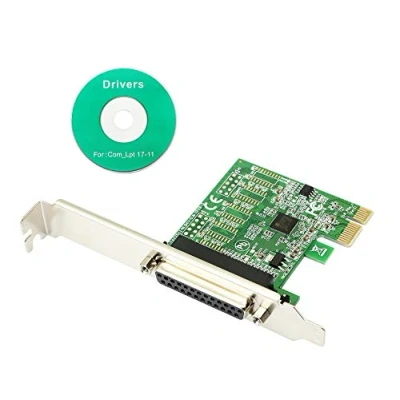 Image of CERRXIAN 1 Port PCI Express Parallel Card PCIe Expansion Adapter 25Pin Lpt to Db25 Printer Controller