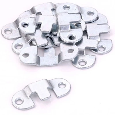 Image of Pack of 12 Mini Flush Steel Mounts Photo Frame/Headboard Mount Hangers