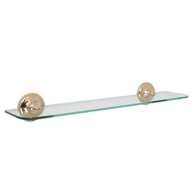 Image of Croydex Flexi Fix Grosvenor Antique Gold Easy to Fit Shelf , QM701403,12.5 x 59 8 cm