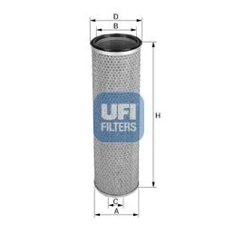 Image of 300137989, 71416994, 71467031 Air Filter UFI 27.224.00 381mm 112, 116mm Insert