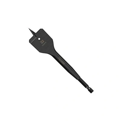 Image of 1 x SabreCut SCRIW32_1 32mm 152mm Impact Rated Flat Wood Spade Bit Compatible with Bosch Dewalt Makita Milwaukee and Many Others