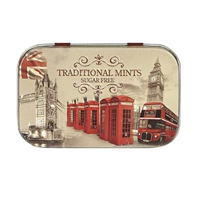 Image of Sugar Free Mints in a Vintage London Mini Tin 35g