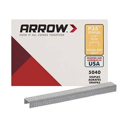 Image of Arrow A354 Staples, Silver, 1/4 inch / 6 mm, Set of 5040 Pieces