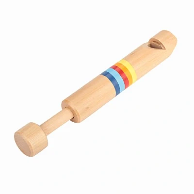 Image of RiToEasysports Kids Wooden Fipple Flute, Piccolo Flute Educational Wood Instrument Toy Gift