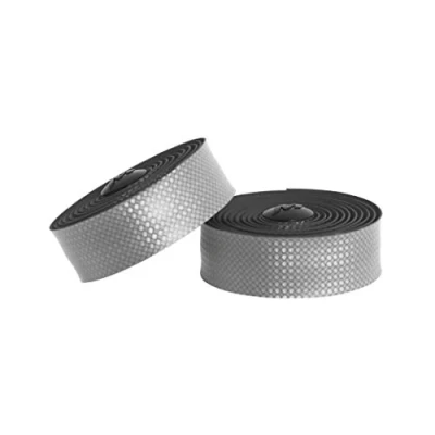 Image of Massi Carbon Gel Elite Bicycle handlebar tape, silver colour
