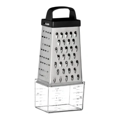 Image of Premier Housewares 511238 Zester Grater 4 Sided Cheese Graters For Kitchen Black Handle Garlic Lemon with 22 X 9 7