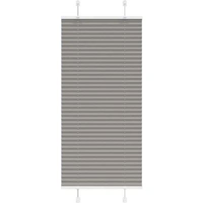 Image of vidaXL Pleated Blind Anthracite 60x100 cm Fabric Width 59.4 Polyester
