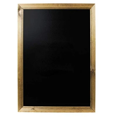 Image of Chalkboards UK WC311 , Large Framed Blackboard (83 x 63cm), Wood, Black, A1 63 1.5cm)
