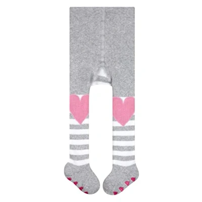 Image of FALKE Unisex Baby Crawler Girl Tights, Cotton, Grey (Storm 3820), 1 6 months (1 Pair)