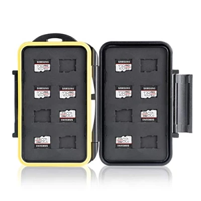 Image of Ares Foto® Memory Card Protection Box/Protective cover/Card Case for 16x Micro SD Cards