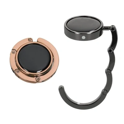 Image of kwmobile Purse Hanger for Table (Set of 2) Hook Folding Handbag Portable Bag Holder