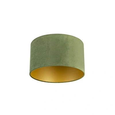 Image of Qazqa Velvet Shade Green with Inner GoldÂ35I35I20