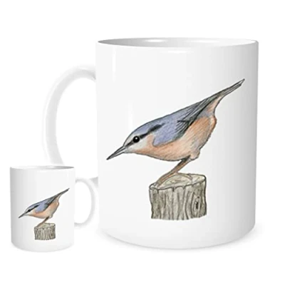 Image of Stoneys Badges 11OZ A Nuthatch Mug for Tea or Coffee