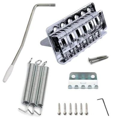 Image of 52.5mm Guitar Tremolo Bridge Tool Set for Fender Strat Squier Electric Replacement (SILVER)