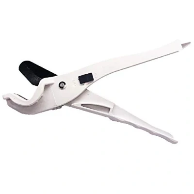 Image of Plastic Pipe Cutter 30mm PVC Cutters Heavy Duty Shear Plumbing Tools for Cutting O.D. PEX, PVC, and PPR Hoses (White, Fast SA 5603)
