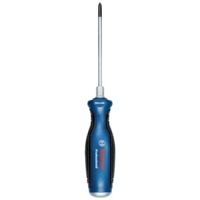 Image of Bosch Professional Screwdriver (Phillips, Continuous Steel Blade, Cap and Hex Cap), 1600A01TG2,PH1 x 100mm