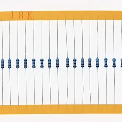 Image of HUABAN 200 Pieces 0.25 Watts 1/4W 18K Ohm 1% Metal Film Resistor