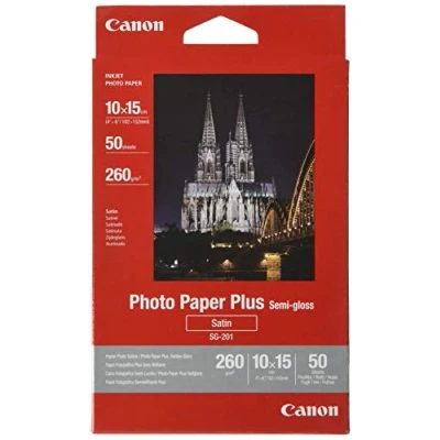 Image of CANON Boîte de 50 feuilles papier photo SG 201 10X15 1686B015