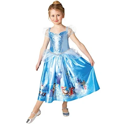Image of Rubie&#039;s Official Disney Princess Cinderella Dream Girls Costume, Childs Size Large Age 7 8 Years