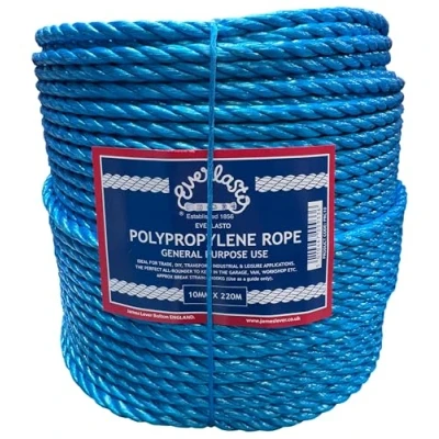 Image of 220M Trade COILS EVERLASTO Blue Polypropylene Poly Rope 6MM 8MM 10MM 12MM 14MM (10MM)