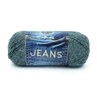 Image of Lion Brand Yarn 505 150 Jeans Yarn, Vintage,17.78 x 7.62 cm