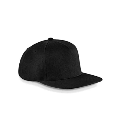 Image of Beechfield Unisex B660.FNA FNA Flat Peak Snapback Black, One Size