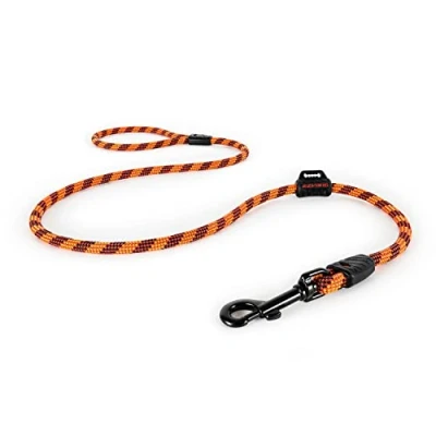 Image of EZYDOG Summit Lead Training Lead, Small Dogs, Medium Large Sturdy Dog Comfortable Padded Handle, Reflective Thread, 1.2M (Orange)