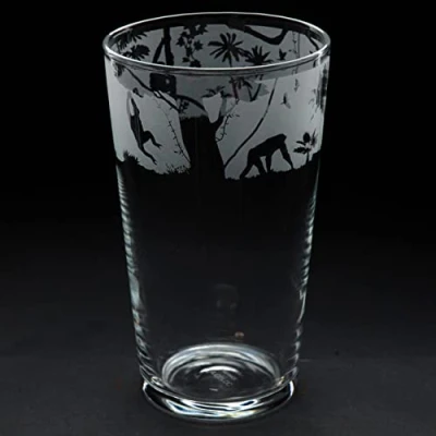 Image of Milford Collection Animo Glass Pint Beer Monkey