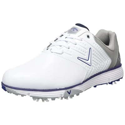 Image of Callaway Men&#039;s M574 Chev Mulligan Golf Shoes, White Navy, 8.5 UK