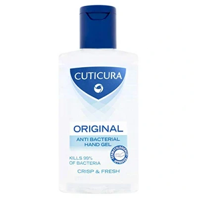 Image of THREE PACKS of Cuticura Original Anti Bacterial Hand Gel Crisp &amp; Fresh 100ml