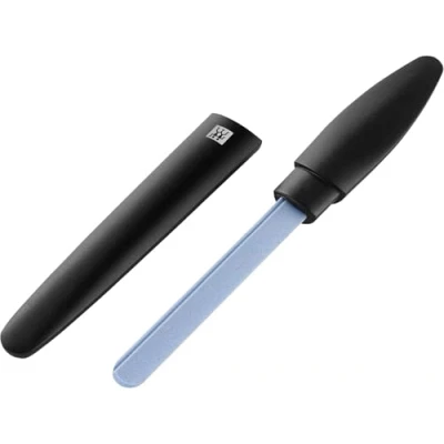 Image of Zwilling Ceramic Nail File (Coarse and Fine Grained Surfaces, for Sensitive Nails, with Protective Cap), Premium, Black, 170 mm