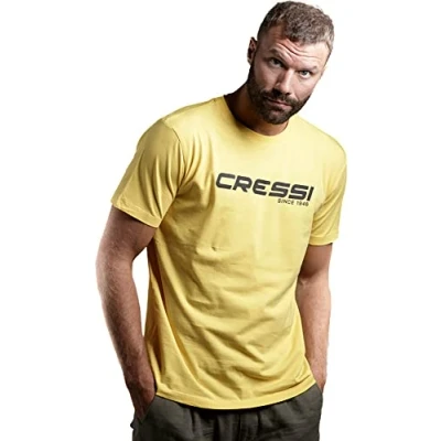 Image of Cressi T Shirt, Man, Yellow Black, XL