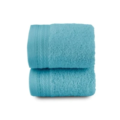 Image of Top Towel Set of 2 Bidet Towels Bath Small 100% Combed Cotton 600 g/m2 Measure 30 x 50 cm AGUAMAR