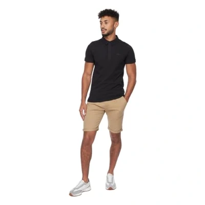 Image of Crosshatch Mens Slim Fit Chino Cotton Summer Casual Shorts(38W/Sand)