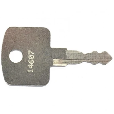 Image of 14607 Key fits JCB, Bomag, Terex, Volvo, New Holland, Case, Skytrak